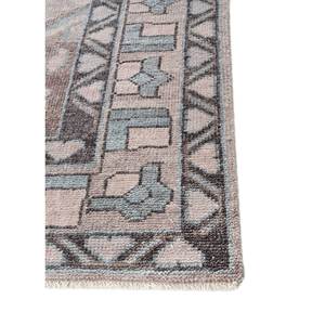 พรมขนสัตว์ถักมือสีเทาดำลายเหรียญตรา รูปทรงสี่เหลี่ยมผืนผ้า สำหรับปูทางเดินในบ้าน รุ่น Skwl-573 - Product Image 4