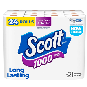Scott 1000 Toilet Paper, 24 Rolls, 1,000 <b>Sheets</b> per Roll - Product Image 3