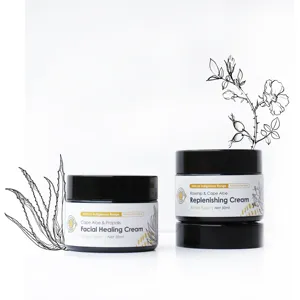 Crema Facial Reparadora de Aloe y Propóleo y Crema Rehidratante de Rosa Mosqueta y Aloe 2 x 50 ml - Product Image 1