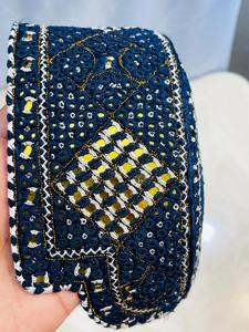 หมวกผ้าลูกไม้แบบดั้งเดิมของชาวอัฟกานิสถาน งานฝีมือปักลายแบบชาติพันธุ์ปาชตุน สำหรับผู้ชาย สไตล์วินเทจ  แบบเป็นทางการ  สำหรับชาวมุสลิม - Product Image 4