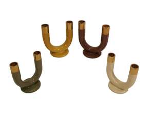 Nordic Vintage Antique Metal Menorah Candelabra Menorah Candelabra for Religions Activity - Product Image 2