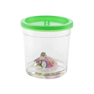 Mini gaiola acrílica para animais de estimação, mini aranha, exploradora natural, tigela transparente para peixes <span class=keywords><strong>betta</strong></span>, tigela de alimentação para peixes - Product Image 1