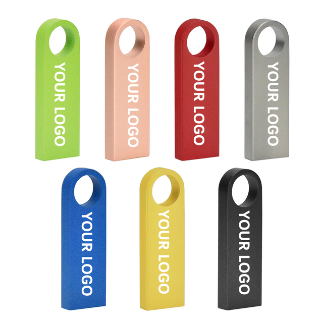 Wholesale Customizable Mini USB 3.0/2.0 Flash Drive 256GB Fashionable Metal Drive 32GB 64GB 8GB Custom USB Memory