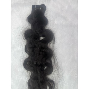 Extensión de cabello humano natural Material de cabello crudo sin procesar Extensión de cabello rizado natural para mujeres y niñas - Product Image 4