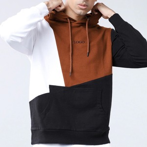 Sweats à capuche surdimensionnés de blocage de couleur personnalisés de haute qualité pour la collection d'hiver bon marché pour hommes pour les sweats à capuche à la mode pour hommes - Product Image 1