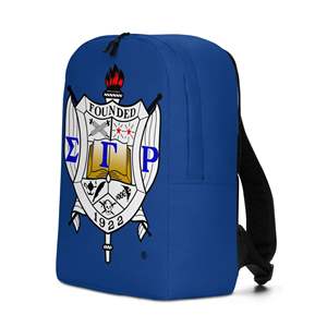 Classic Unisex Sigma Gamma Rho Breathable Corduroy <b>Laptop</b> Backpack Stylish Letter Pattern Design Zipper Closure Customizable - Product Image 2