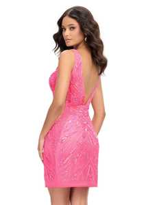 Mini robe moulante courte de luxe à col en V profond personnalisée pour femmes pour les soirées d'été ou les soirées à la mode pour les événements du soir - Product Image 6