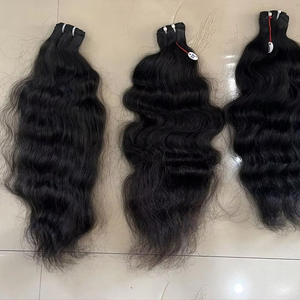 Extensiones de cabello humano Remy brasileño sin procesar del templo del sur de la India Onda suave y estilos Afro Directo de fábrica Precio barato - Product Image 1