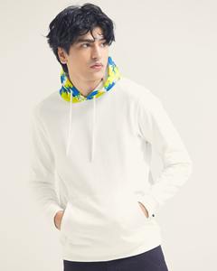 Sweat à capuche d'hiver pour hommes avec impression numérique imprimée personnalisée de couleur unie de haute qualité avec tissu polaire coupe ajustée et poche - Product Image 3