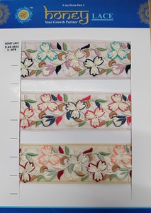 Elegante encaje bordado Floral colorido para estilo de negocios para la moda decoración del hogar ropa zapatos bolsas proyectos de artesanía regalos - Product Image 4