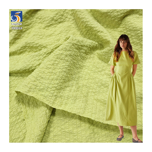 Tissu en crêpe uni YX802 100 g/m², tissé, pour vêtements décontractés, jupes pour femmes, 100 % polyester, tissu en mousseline de soie à bulles, froissé - Product Image 1
