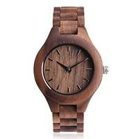Montre en bois artisanale tendance, design Art Déco personnalisé, style imitation antique, couleur bois naturel, montre de luxe pour homme, usage quotidien