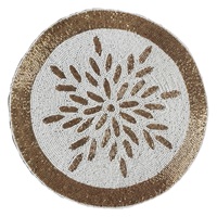 Napperons perlés décoratifs rond coton broderie dîner tapis de Table approvisionnement en vrac exportateur usine en gros produits faits à la main