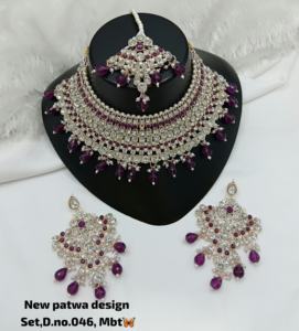 Antique Rose Gold Plated Ethnic Beautiful Stunning Cubic Zircon Crystal Dangle Drop Choker Wedding Party Necklace Jewelry - Product Image 4