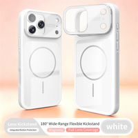 Coque de téléphone multifonctionnelle avec béquille magnétique antidérapante et antichoc pour Apple iPhone 18 Pro Max/17E/16 Plus/15