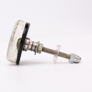 Poignées de porte et tiroirs plates en verre, 1 pièce, fait à la main de qualité supérieure, motif plume de paon, idéale pour placard de cuisine - Product Image 2