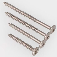Vis à bois pour terrasse en acier inoxydable Métrique ST6 ST8 ST10 Tête fraisée à empreinte Torx avec bride Grade A2-70/A4-80 Modèle DIN Haute précision