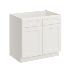 WS ตู้ VSB36แบบอเมริกันขนาดมาตรฐานสไตล์เชคเกอร์ DTC บานพับไม้อัดสีขาวใช้ในครัวแบบปิดอย่างนุ่มนวลฐานอ่างล้างหน้า - Product Image 2