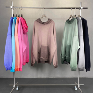 Ensemble sweat à capuche et pantalon de survêtement avec fermeture éclair complète vintage délavé à l'acide coupe carrée en coton éponge français col à capuche Streetwear - Product Image 6