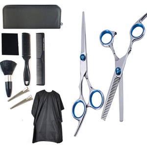 Kit de ciseaux de coupe de cheveux de Salon de haute qualité ensemble d'outils de coiffure de barbier amincissant les ciseaux de coupe de cheveux professionnels - Product Image 3