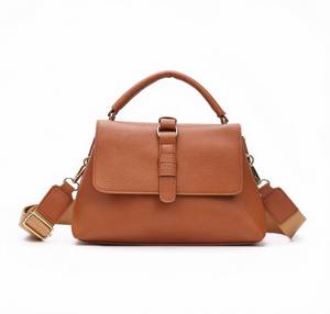 Borsa a Tracolla e Borsetta in PU con Motivo Lichee, Due Cinghie e Fodera in Poliestere per Donne - Product Image 3