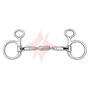 Baucher Snaffle Korsteel hecho a medida, Media mejilla, broca holandesa, relleno suave, anillo suelto de acero inoxidable, broca de plata alemana para montar - Product Image 1