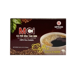 Polvo de café instantáneo con sabor a crema soluble 100% 1 en 1 AMARGO 2gr Bolsita de azúcar Caja para hombre ocupado 15 bolsitas de café instantáneo adelgazante - Product Image 1