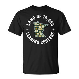 Camiseta de la marca Land of 10,000 Learning Centers Quality State, ropa promocional premium - Product Image 1