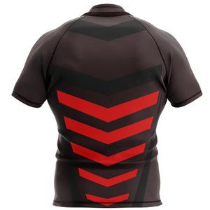 T-shirt personnalisé imprimé pour homme, polyester/coton, écologique, séchage rapide, respirant, vintage, unisexe, manches courtes, col montant - Product Image 2