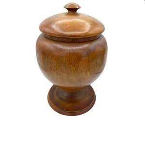 Decorative Lid Handcrafted Wooden Cremation <b>Urn</b> Premium Solid Wood Memorial Ashes Keepsake Funeral <b>Urn</b> - Product Image 5