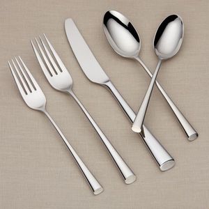 Best Quality Silverware Knife Spoon Fork <b>Set</b> 5pcs Cutlery <b>Set</b> <b>Silver</b> Flatware <b>Set</b> with Customize Design Handles - Product Image 5