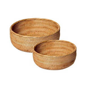 Premium Versátil Ecológico Mimbre PAN RATTAN CESTA/BANDEJA de Vietnam Ligero y duradero para cada ocasión - Product Image 1