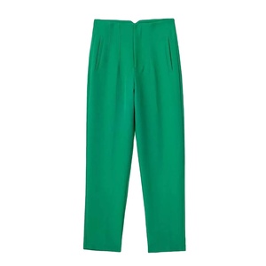 Pantalones de Color Sólido para Mujer, Diseño Transpirable, Cintura Elástica, Estilo de Frente Plano, Última Moda al por Mayor, Ropa Deportiva para Gimnasio y Trabajo - Product Image 1