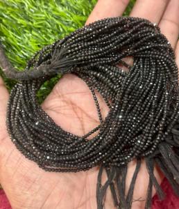 ลูกปัดหินสีดำทรงกลมขนาด2มม. พร้อมส่ง - Product Image 2