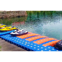 Plate-forme de ponton flottant pour l'aquaculture et la pêche en plastique HDPE