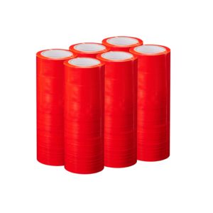 2 pulgadas, 90 yardas, 2,0 mil, cinta BOPP roja de un solo lado, cinta adhesiva acrílica de embalaje sensible a la presión para sellado de cartón 36RL/CS - Product Image 1