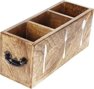 Soporte para Cucharas de Madera de Tres Niveles, Ecológico, Hecho a Mano, Acabado Pulido a Mano, Estilo Clásico y Sostenible para la Cocina - Product Image 2