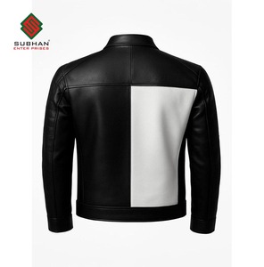Blouson aviateur en cuir synthétique pour homme Bold Bull Dog Hiver 2025 100% original en polaire chaud fait à la main |   Décontracté | - Product Image 5