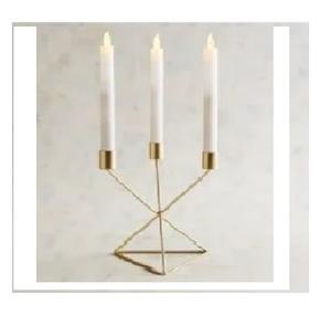 Portavelas de Aluminio Hecho a Mano, Ecológico y Duradero, con Diseño de Tallo Trenzado Único para un Hogar Elegante, Eventos de Pascua y Navidad - Product Image 1