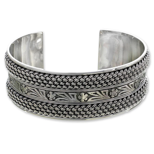 Vente en gros de bracelet de chaîne en argent sterling de style bohème, bijoux de mode religieux chrétiens pour mariages et anniversaires - Product Image 1
