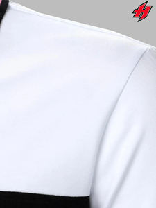 เสื้อโปโลผ้าโพลีเอสเตอร์สำหรับผู้ชายเสื้อกอล์ฟสีทึบงานปักโลโก้100% คุณภาพสูง - Product Image 5