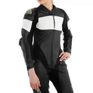 Combinaison de course moto pour femme, coupe-vent et imperméable, haut de gamme, en cuir, vêtements de course automobile avec motif imprimé - Product Image 1