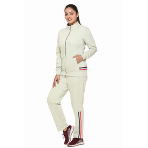 Recién llegado, chándales de invierno para mujer, sudadera cómoda con cremallera, pantalón duradero, 100% algodón de talla grande, deportes ecológicos - Product Image 3