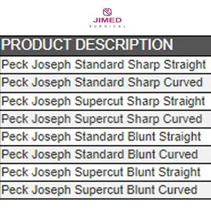 Ciseaux chirurgicaux manuels Peck Joseph de haute qualité, 14 cm |   Outil chirurgical en acier inoxydable pour la chirurgie générale, marque JIMED SURGICAL - Product Image 2