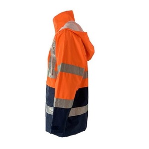 Ropa DE TRABAJO 5XL Chubasquero DE SEGURIDAD reflectante Clase 3 Hi Vis Overol Transpirable Recubierto de PU Antiestático Impermeable Hecho de poliéster - Product Image 2