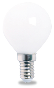 Lampada sferica a LED in cristallo satinato E14 4W 4000K 470Lm (GSC 200690078) - Product Image 1