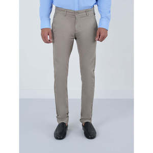 Pantalones de Hombre RENATO 100% Algodón, Corte Slim, Chino, Modelo MC2278, Diseño Sólido, Cintura Media, Cierre de Cremallera, Antiarrugas, Talla XL, Formales para Negocios - Product Image 1