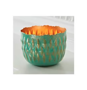 Bougie votive en métal coloré au design élégant pour Noël Halloween Décoration de Pâques et de mariage Bougie votive en métal de table - Product Image 1