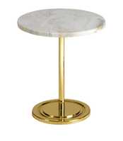 Table d'appoint moderne ronde argentée avec plateau en verre trempé et pieds en acier inoxydable velours Table d'appoint élégante