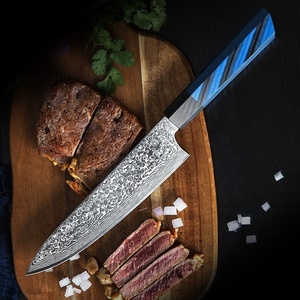 Vente en gros de coutellerie OEM ODM personnalisée Couteau de chef Damas professionnel japonais pour la cuisine à domicile pour la cuisson Fix Lame tranchante - Product Image 6